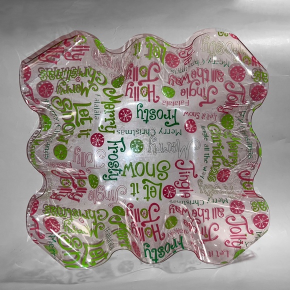 Pier1 Set of 2 Curved Christmas Bowls - Picture 3 of 4